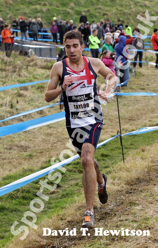 Jonny Taylor (GB) during the Senior Mens BUPA Great Edinburgh Cross country.